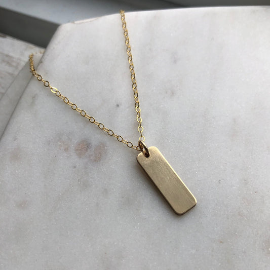 CLEARANCE Smooth Bar Necklace