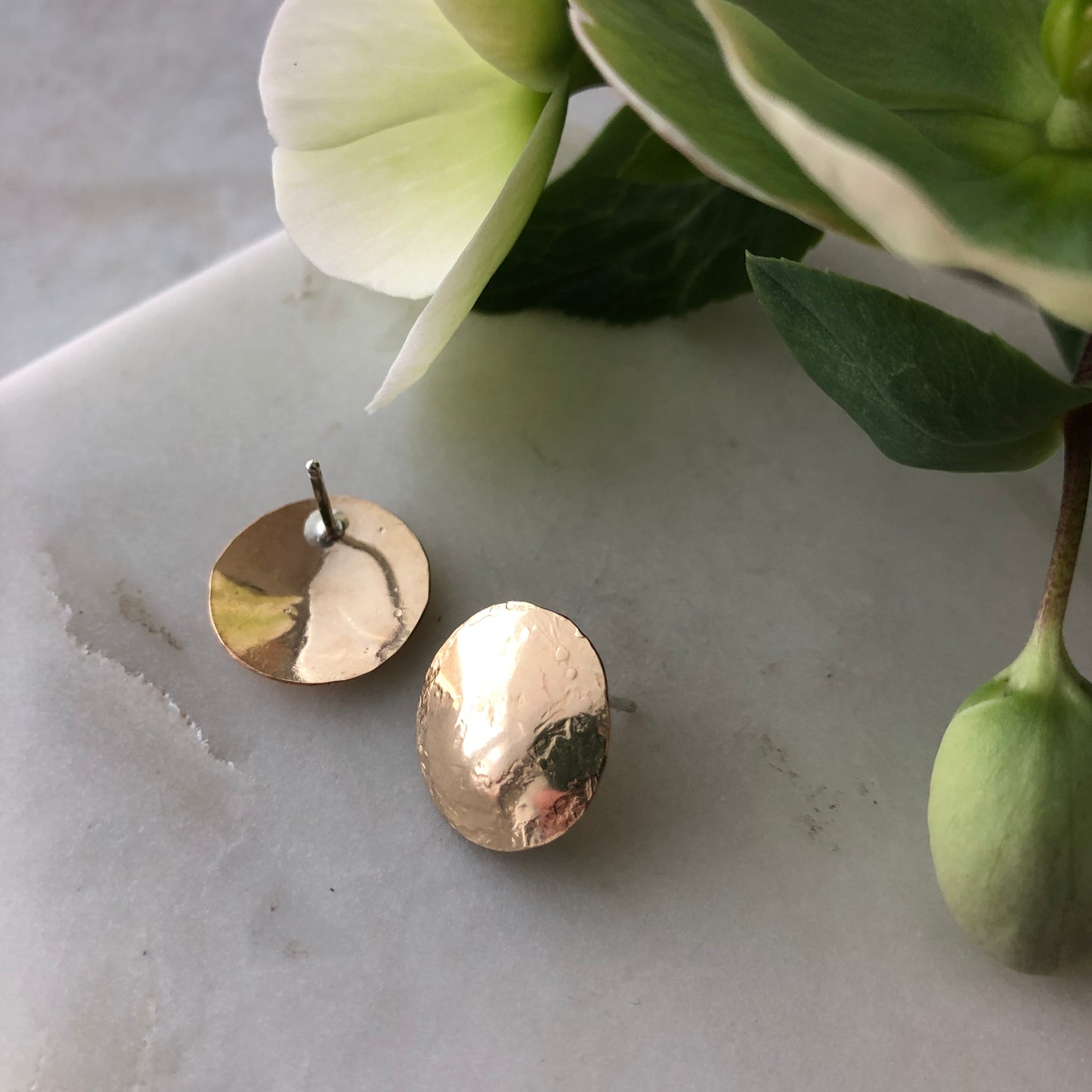 Circle Statement Stud Earrings