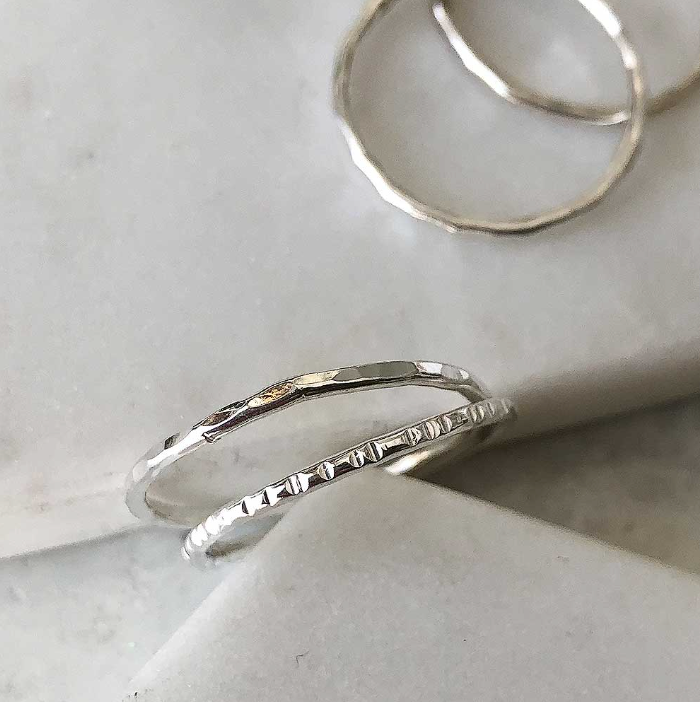 CLASS / SATURDAY JUNE 22 / 2pm-4pm / Make two silver stacking rings