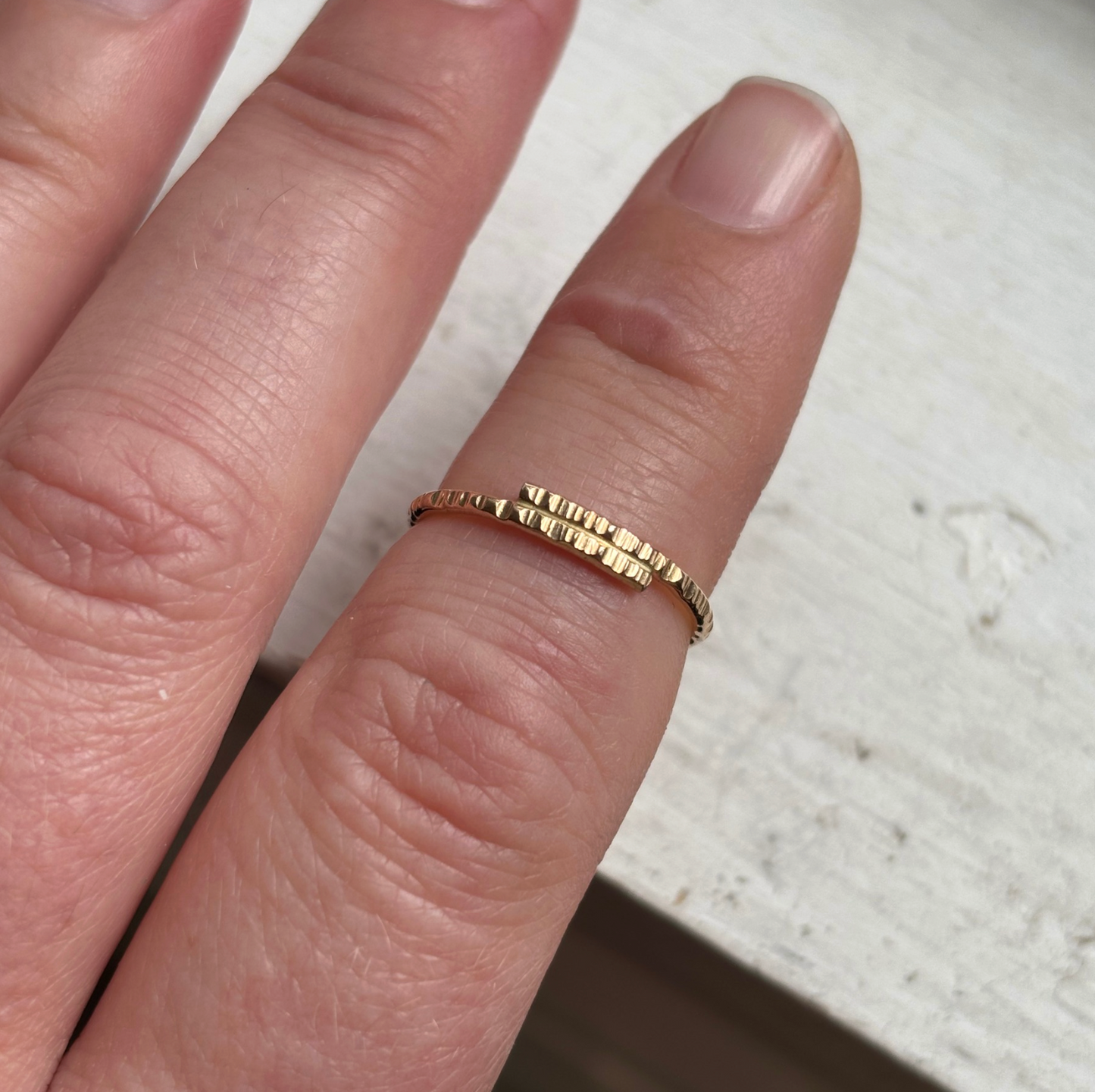 CLEARANCE Gold-fill Bypass Ring - Size 6