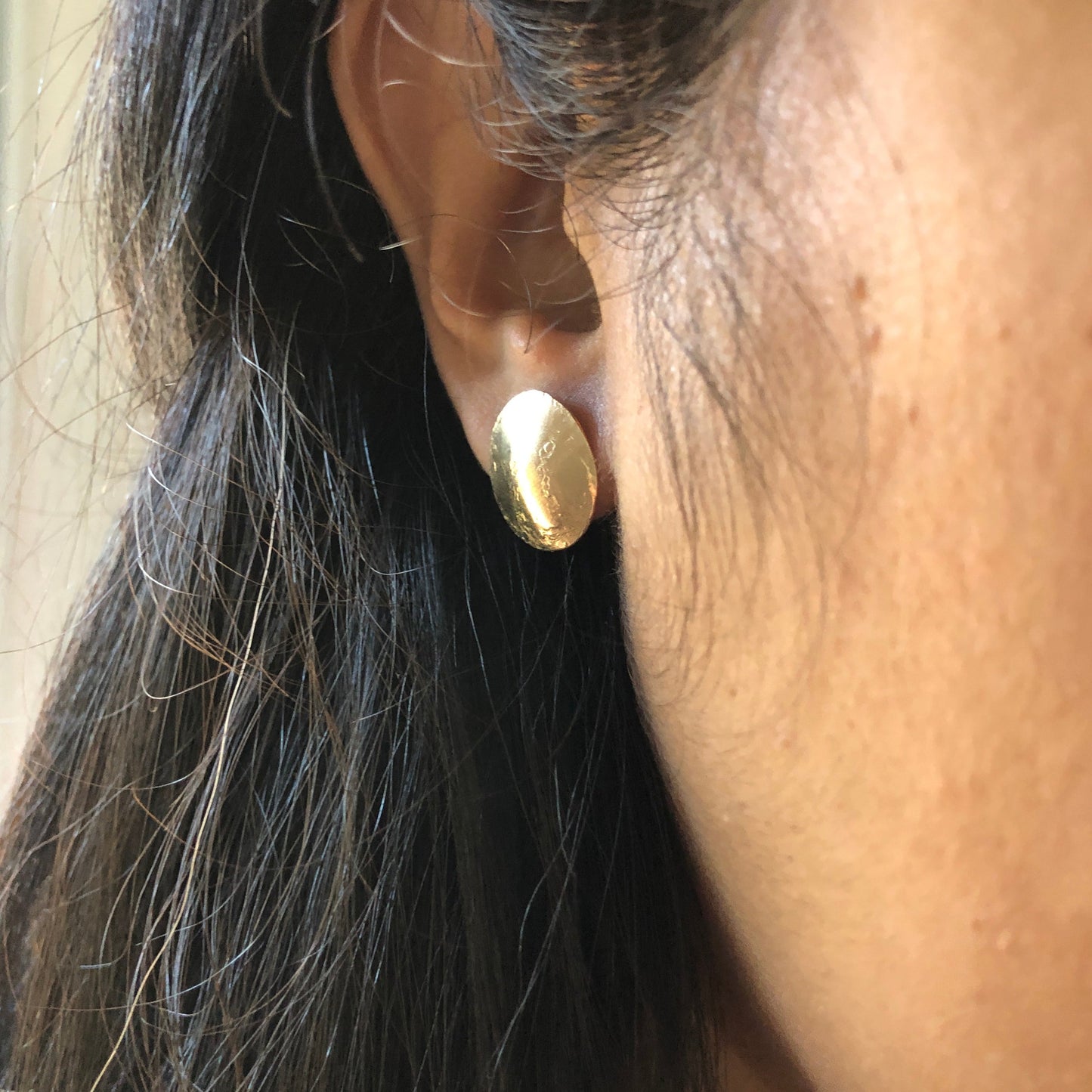 Circle Statement Stud Earrings