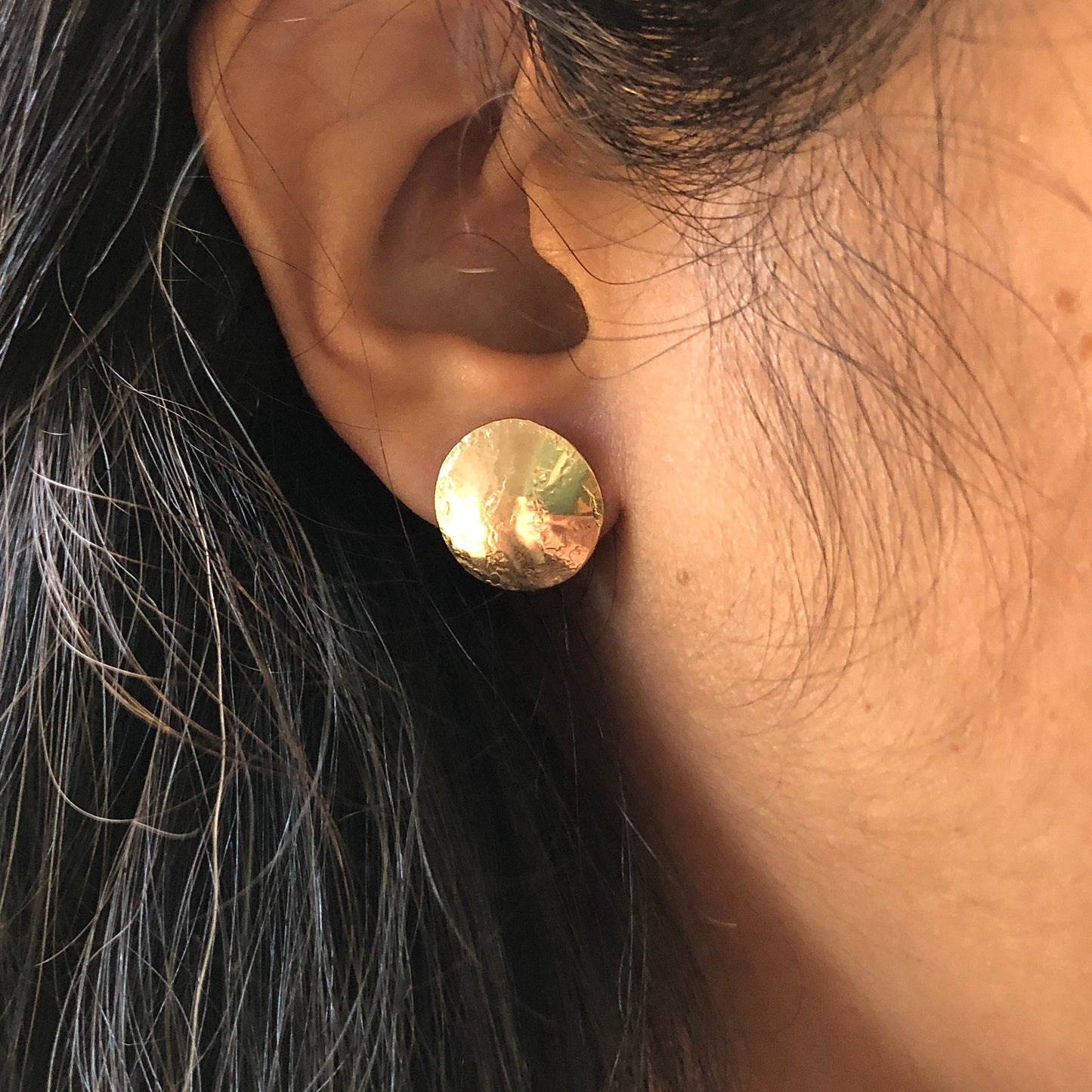 Circle Statement Stud Earrings