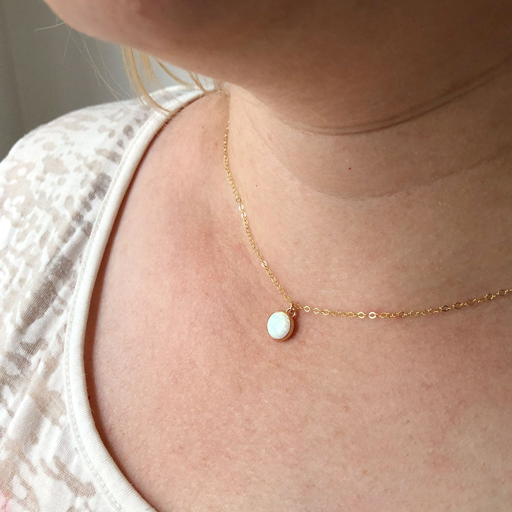 Large Opal Necklace