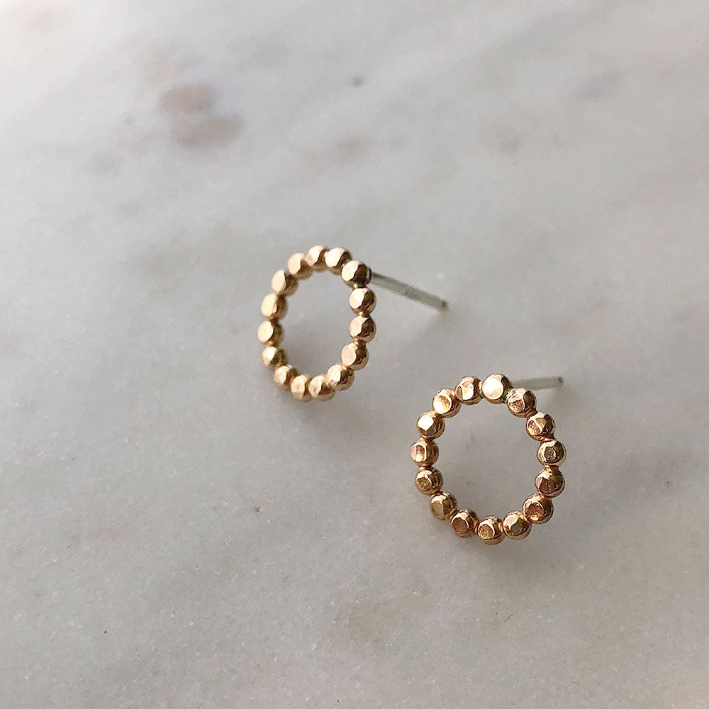 Prism Full Circle Stud Earrings