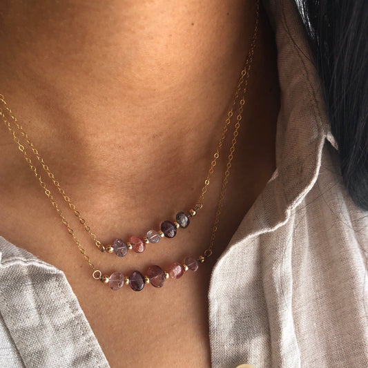 Spinel Bar Necklace