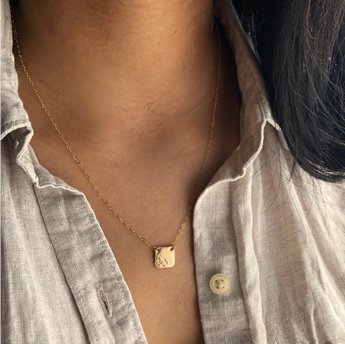 Square Pendant Necklace