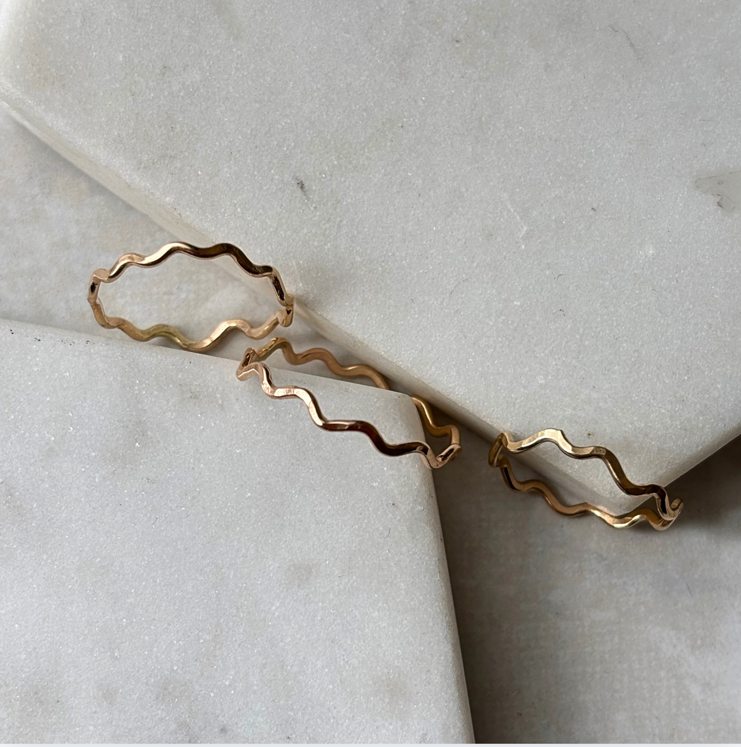 Squiggle Wavy Stacking Ring