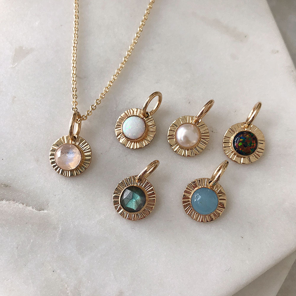 Aura Birthstone Charm Medium – Strut Jewelry