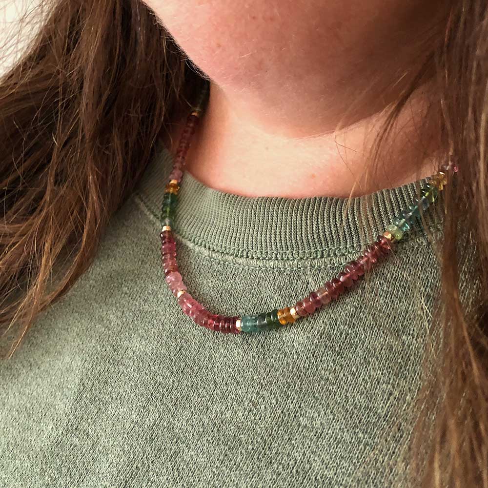 Candy Necklace - Watermelon Tourmaline