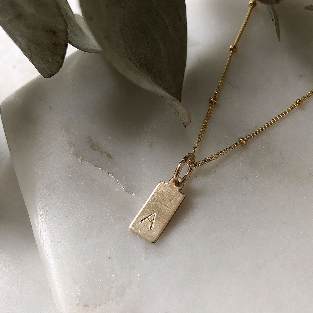 Initial Charm Tag – Strut Jewelry