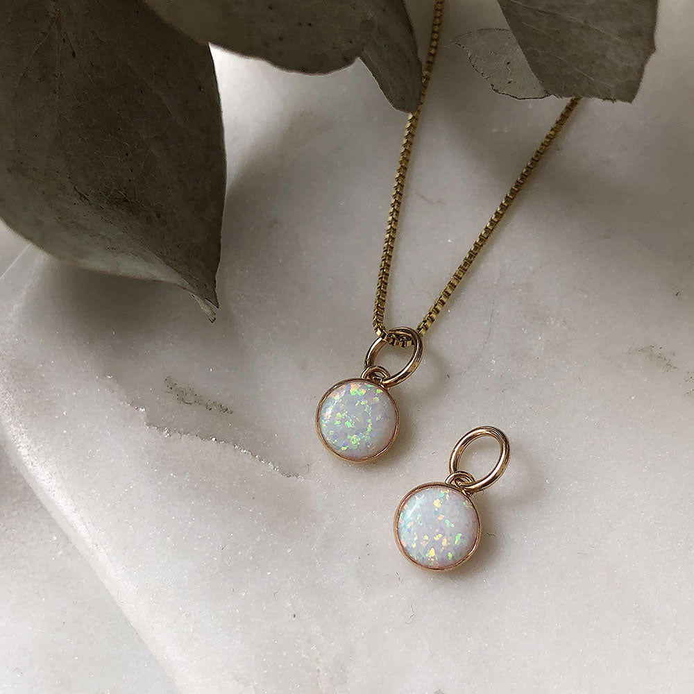 strut jewelry minimalist birthstone charm large 14k gold fill
