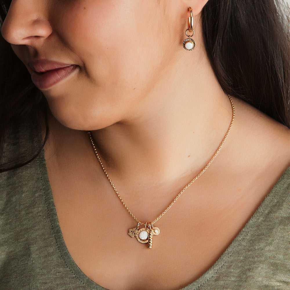 strut jewelry double cable chain necklace 14k gold fill