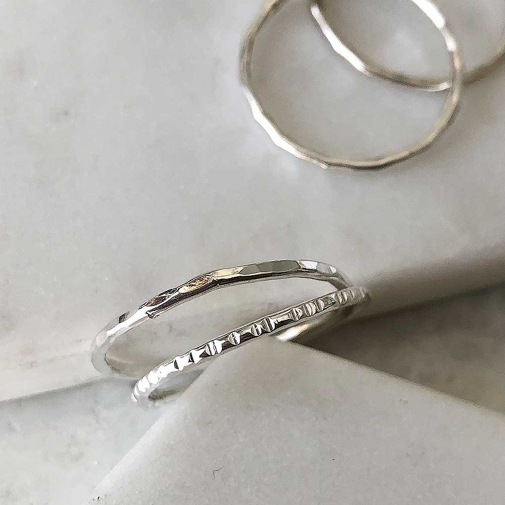 strut jewelry sterling silver stacking rings