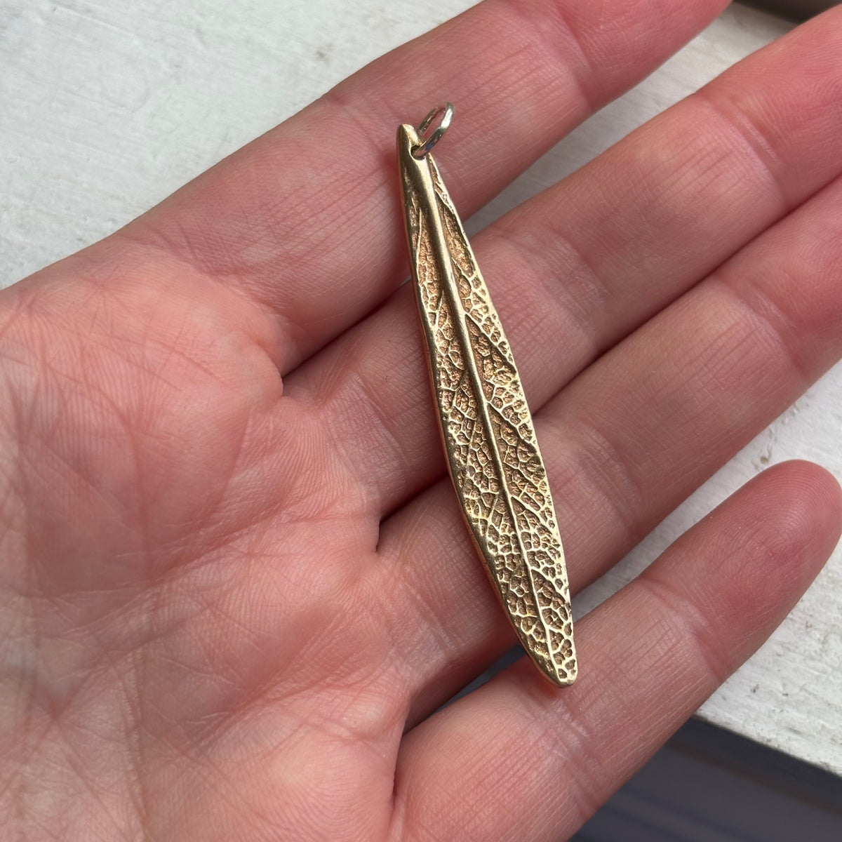 CLEARANCE Bronze Leaf Charm