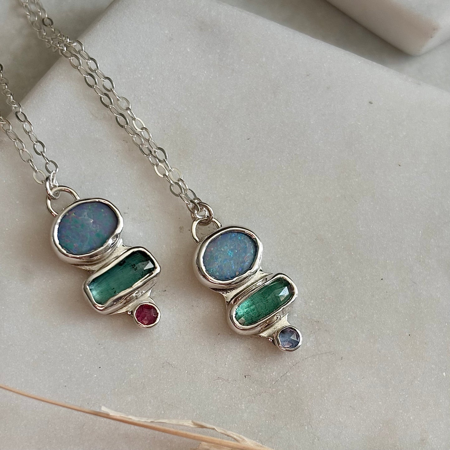 Australian Opal Necklace - Triple
