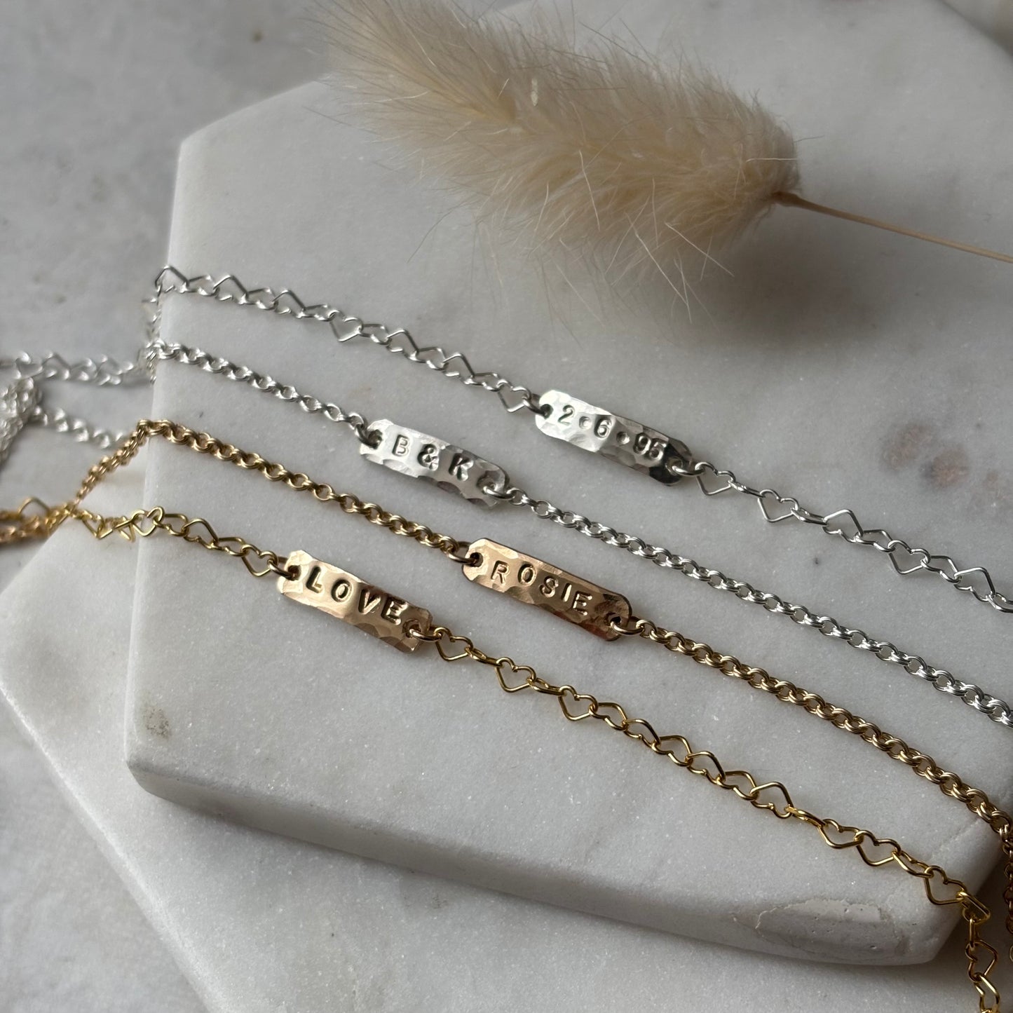 *One spot left!* GALENTINE'S BESTIE BRACELET CLASS / Sat Feb 7th / 10:30am-12pm / Make a letter-stamped bracelet