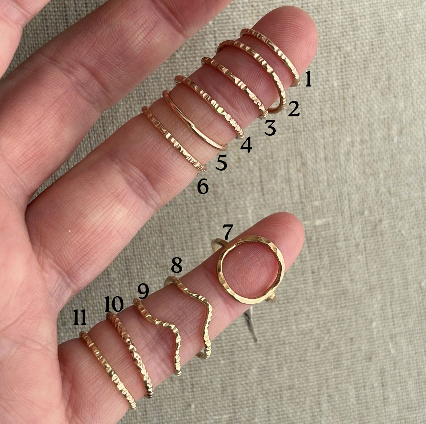 CLEARANCE - Gold Fill or Rose Gold Fill Ring - Size 4/5/5.5