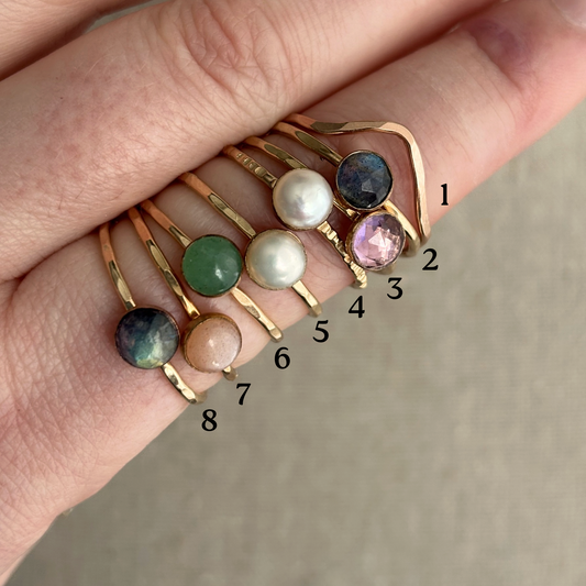 CLEARANCE - Gemstone & Band Rings - Size 10/10.5