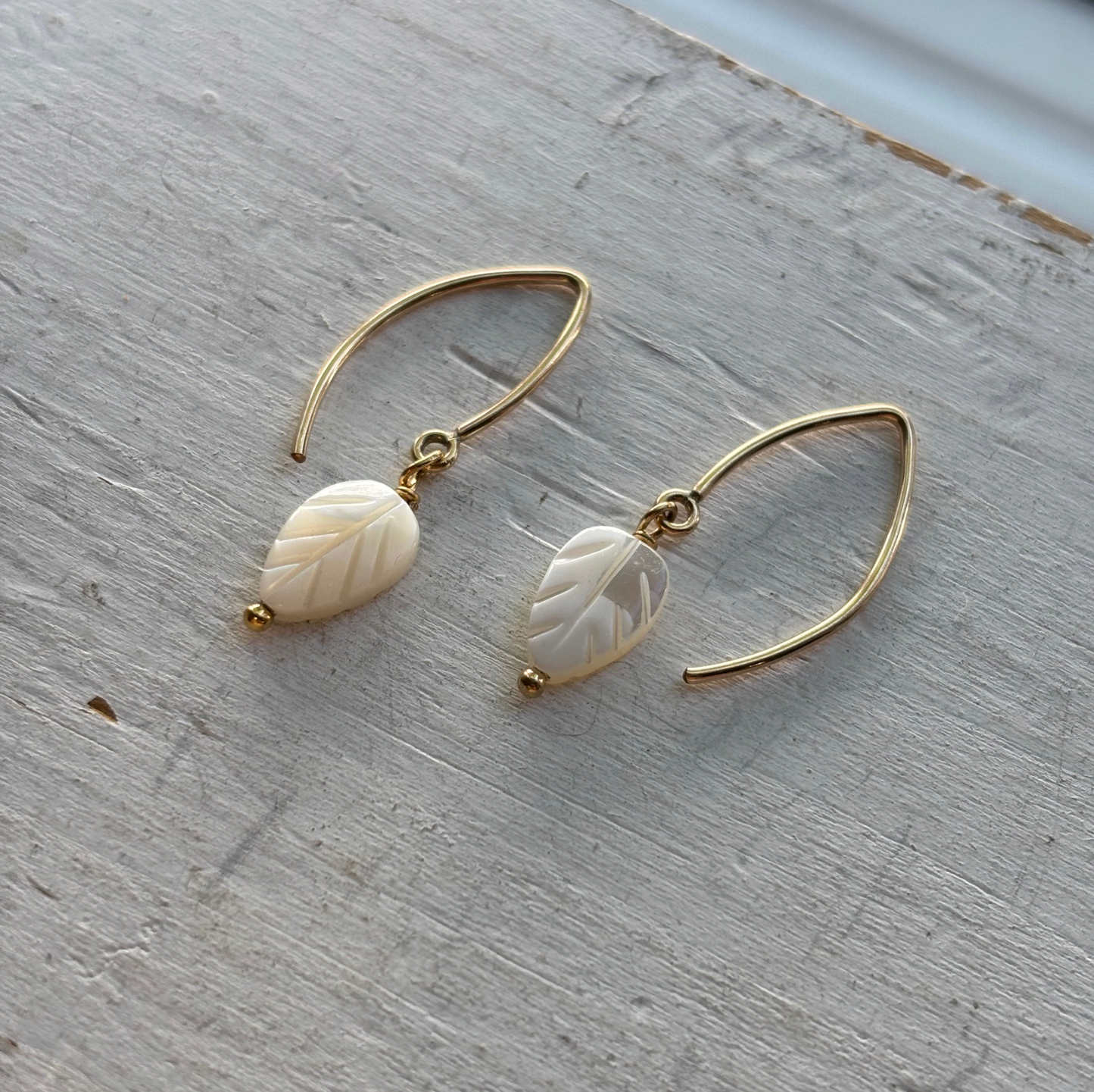 CLEARANCE Leaf Dangle Earrings