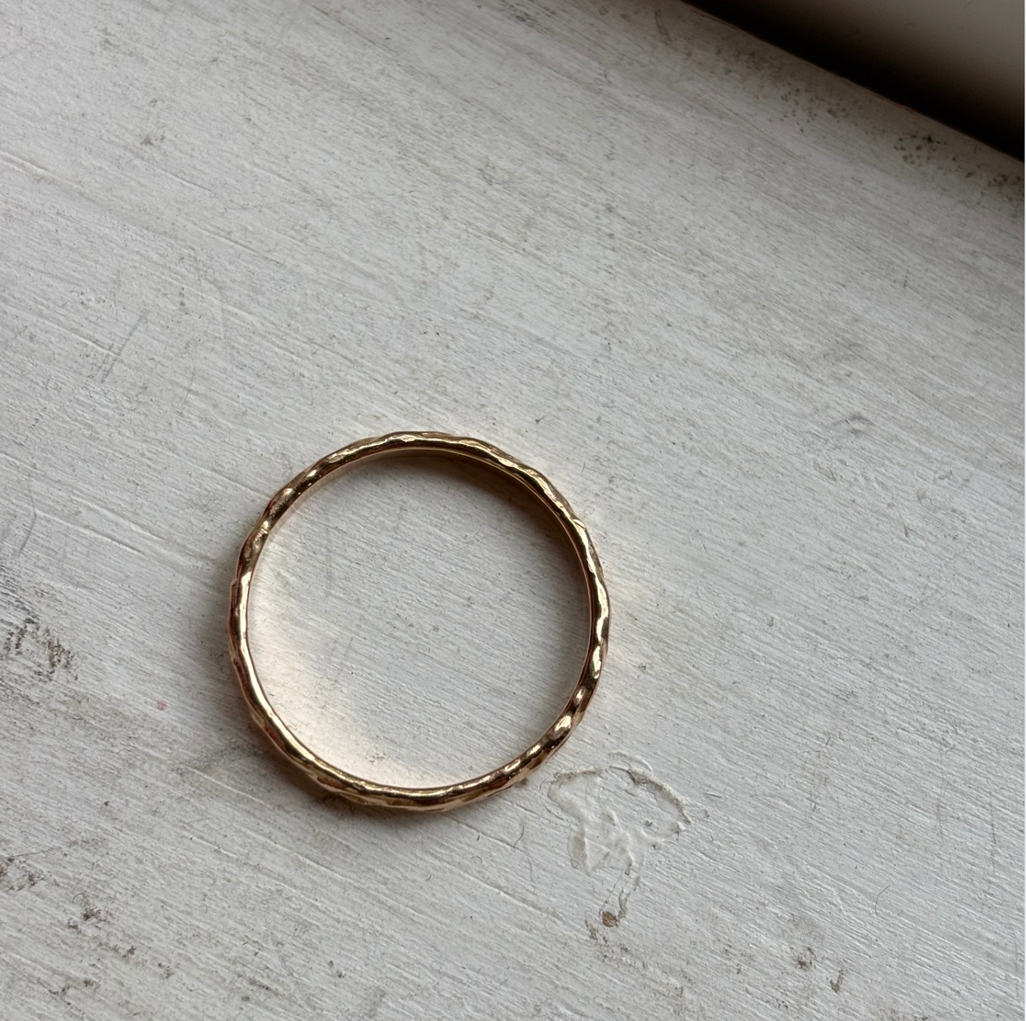 CLEARANCE Gold-fill Textured Eternity Ring - Size 9.25