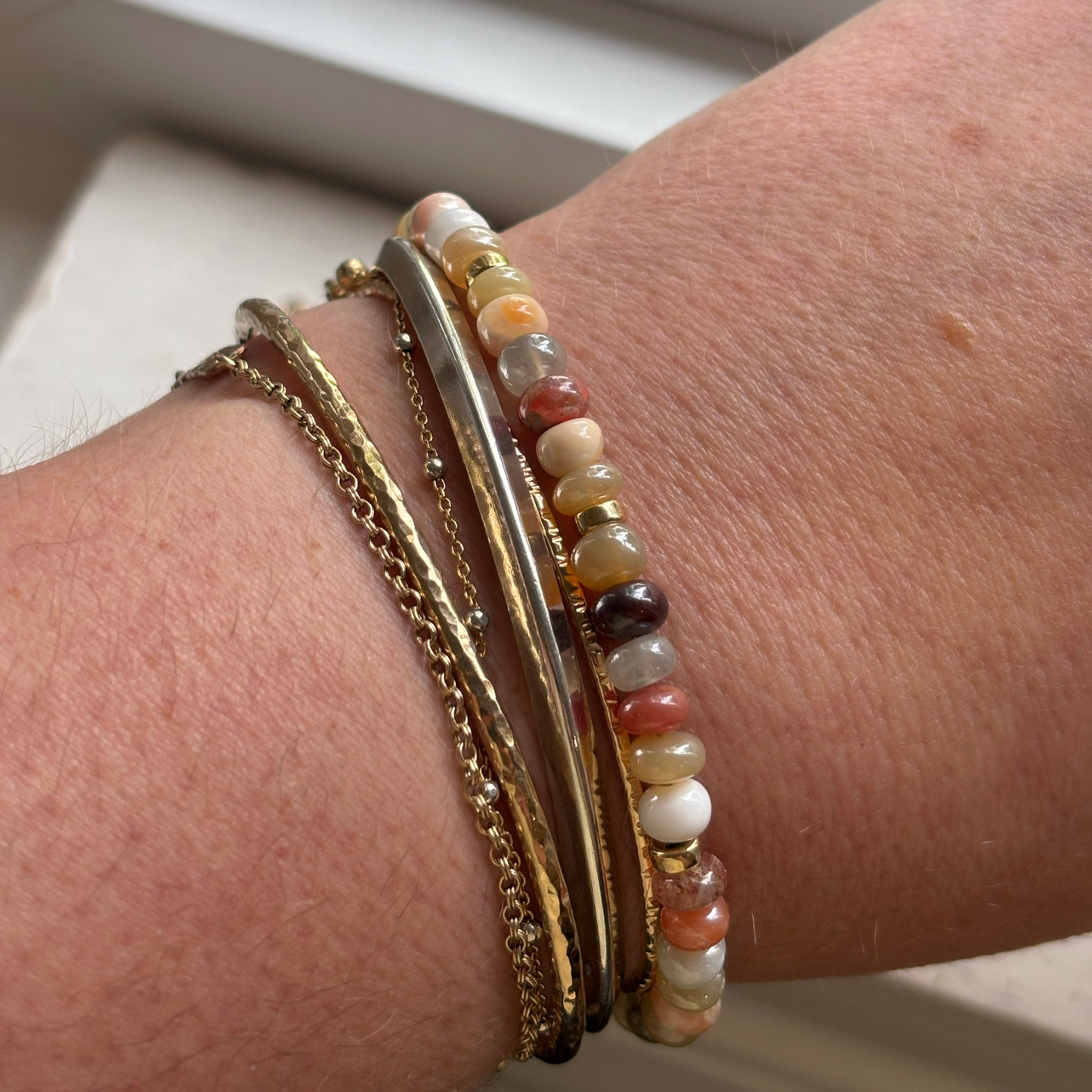 CLEARANCE Peruvian Opal & Sunstone Bracelet