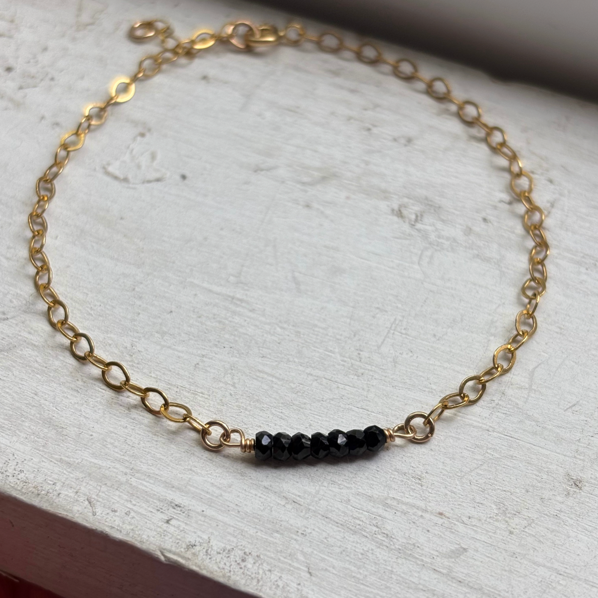 CLEARANCE Black Onyx Beaded Bracelet