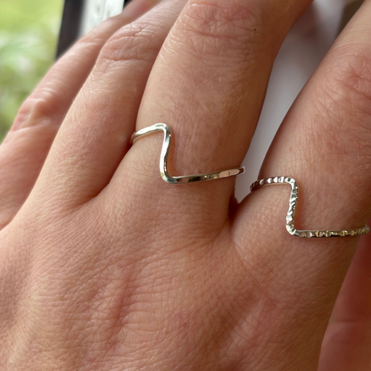 ZIG ZAG STACKING RING CLASS / Thursday Nov 12th / 6pm-8pm / Make two zig zag stacking rings