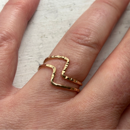 ZIG ZAG STACKING RING CLASS / Thursday Nov 12th / 6pm-8pm / Make two zig zag stacking rings