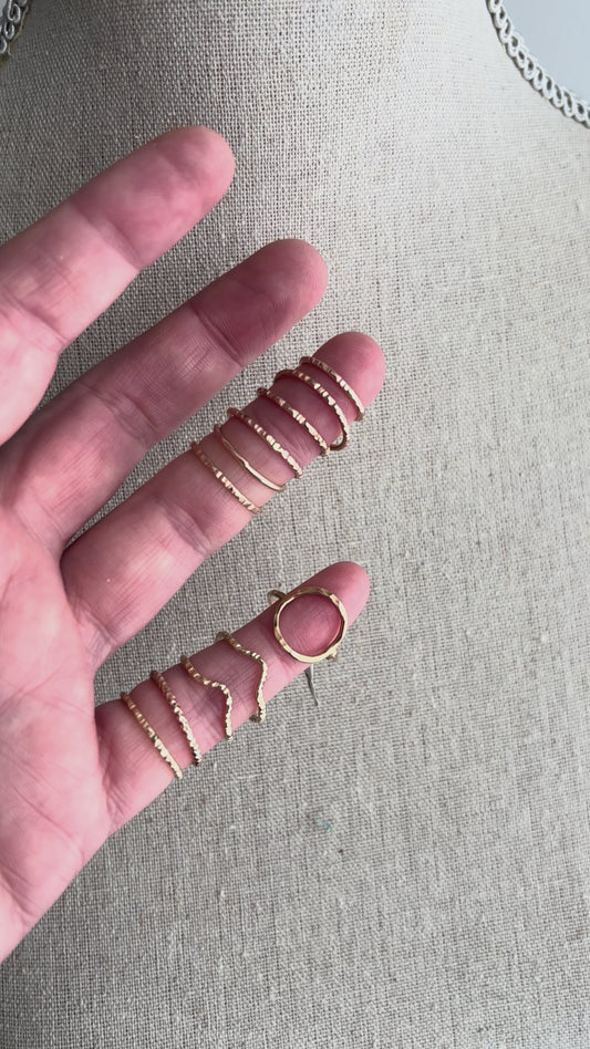 CLEARANCE - Gold Fill or Rose Gold Fill Ring - Size 4/5/5.5