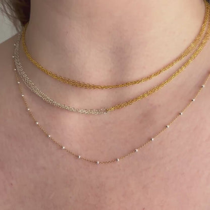 Liquid Multi-strand Chain Necklace
