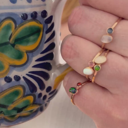 Toi-et-moi Ring - 14k gold-fill