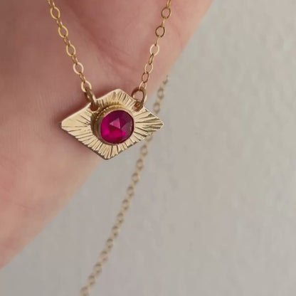 Aurora Birthstone Necklace