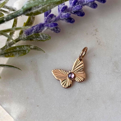 Angled Butterfly Charm