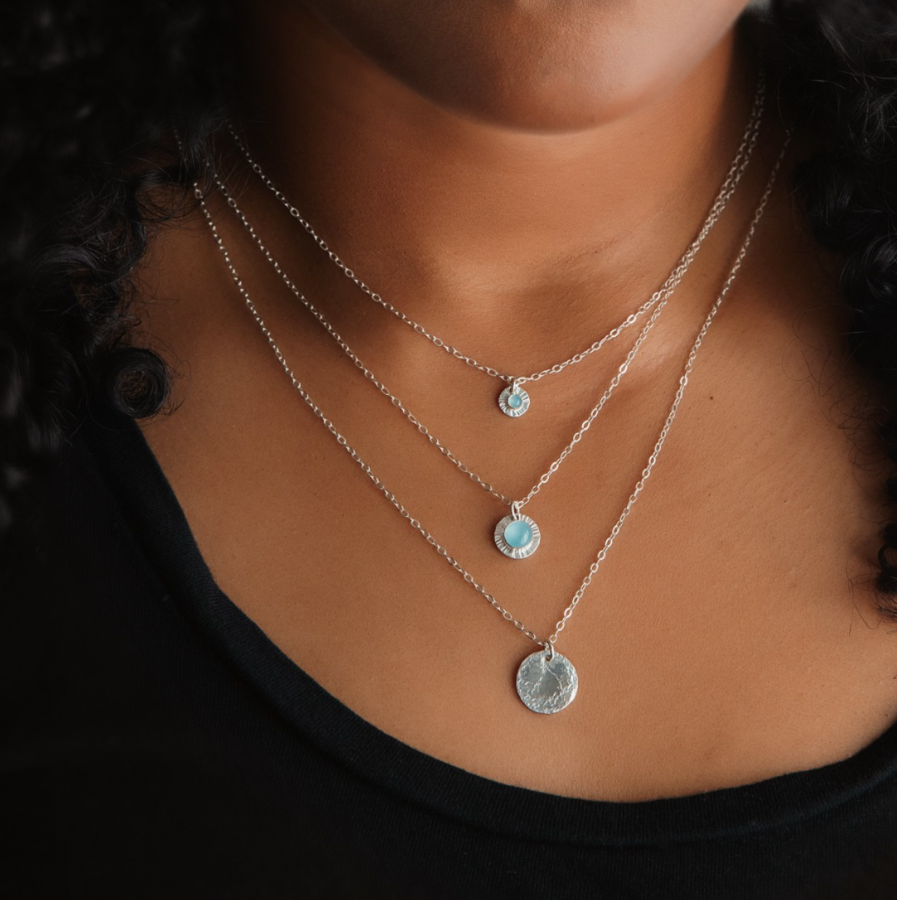 Aura Birthstone Necklace - Medium