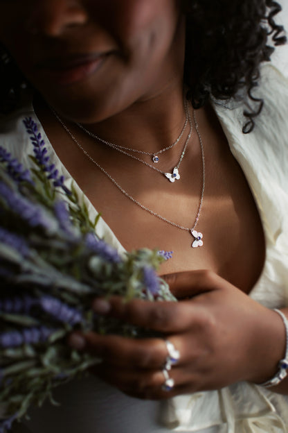 Butterfly Necklace - 14k Gold-Fill or Sterling Silver