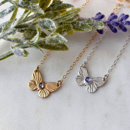 Butterfly Necklace - 14k Gold-Fill or Sterling Silver