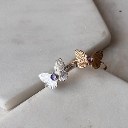 Butterfly Ring - 14k Gold-fill or Sterling Silver