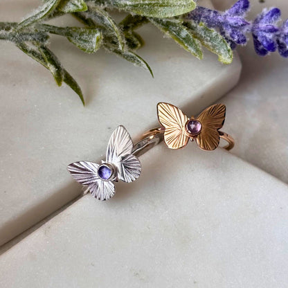 Butterfly Ring - 14k Gold-fill or Sterling Silver