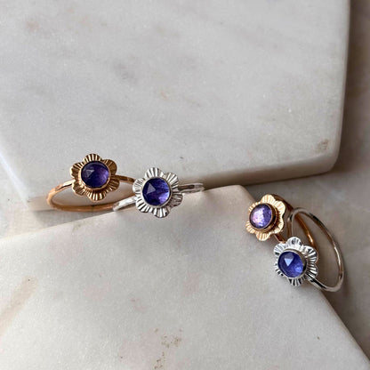 Flower Ring - 14k Gold-fill or Sterling Silver