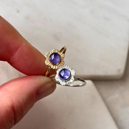 Flower Ring - 14k Gold-fill or Sterling Silver