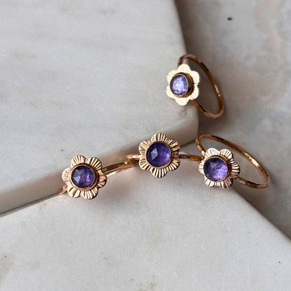 Flower Ring - 14k Gold-fill or Sterling Silver