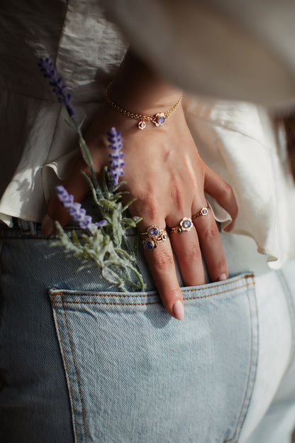 Flower Ring - 14k Gold-fill or Sterling Silver