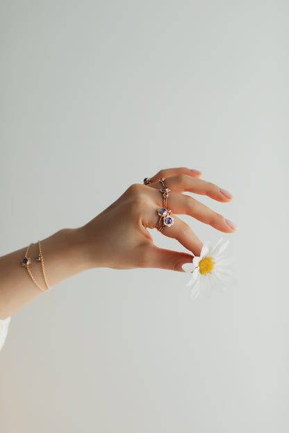 Flower Ring - 14k Gold-fill or Sterling Silver