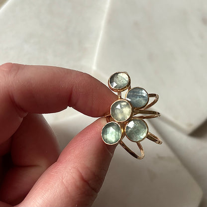 Kyanite Stacking Ring - 14k Gold-fill or Sterling Silver