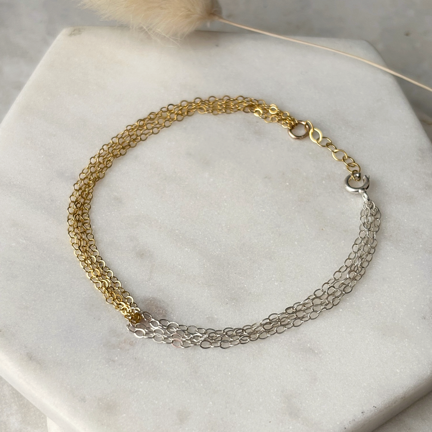 Liquid Multi-strand Chain Bracelet