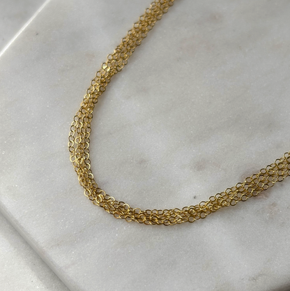 Liquid Multi-strand Chain Necklace