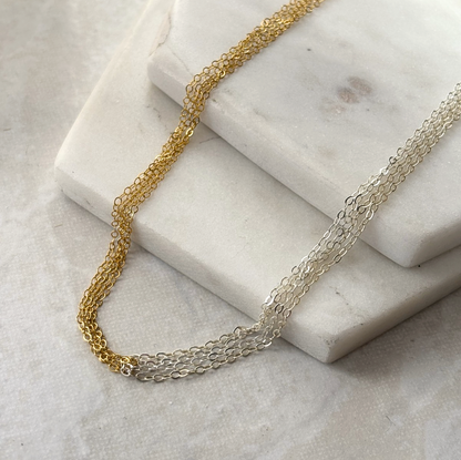 Liquid Multi-strand Chain Necklace