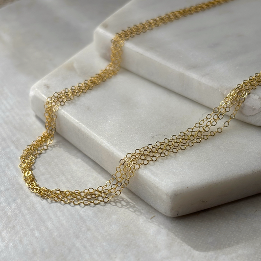 Liquid Multi-strand Chain Necklace
