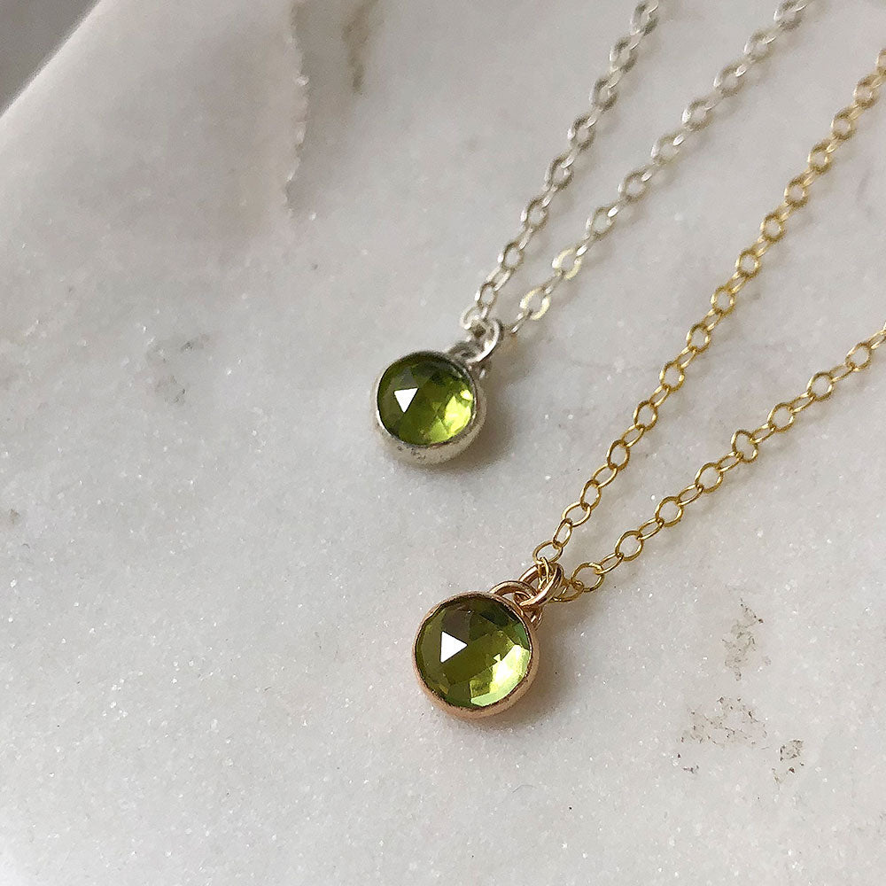 Petite Peridot Necklace – Strut Jewelry