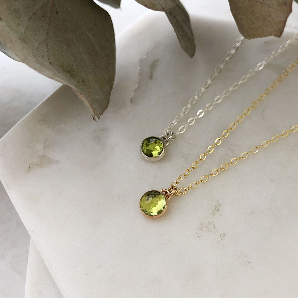 Petite Peridot Necklace